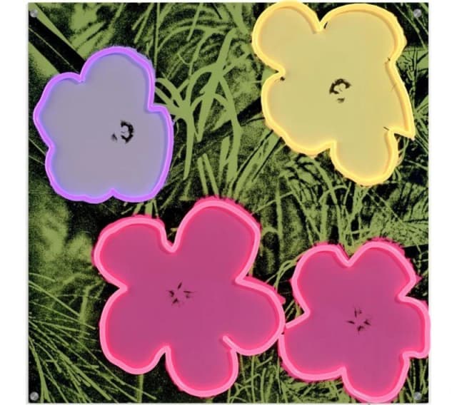 YELLOWPOP Andy Warhol Flowers LED Wall Lamp - Multicoloured 5060813390854