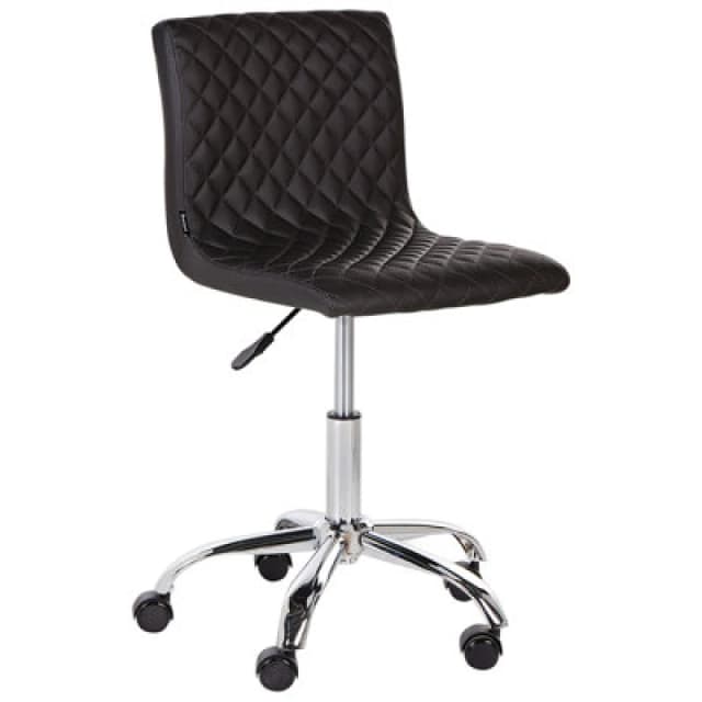 Beliani Desk Chair Orlando Faux Leather Black
