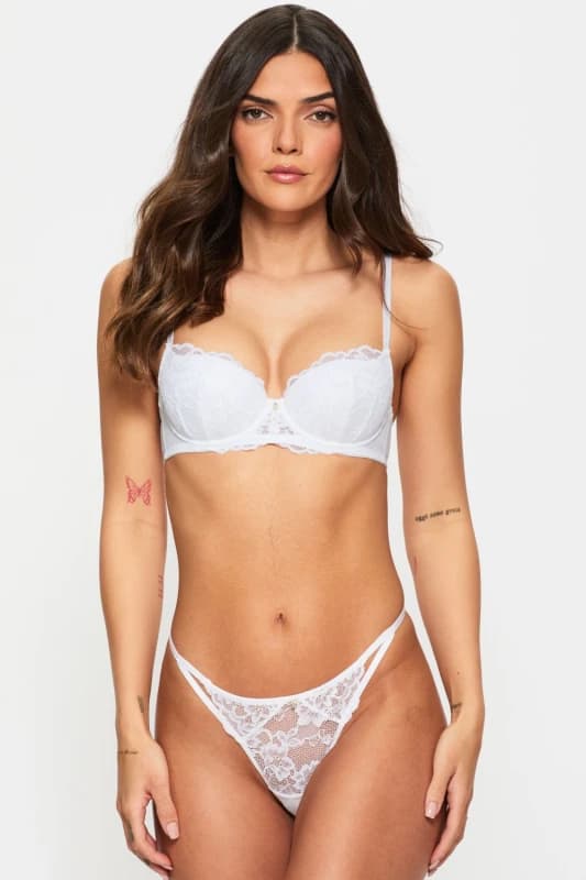Ann Summers Sexy Lace Padded Balcony Bra White