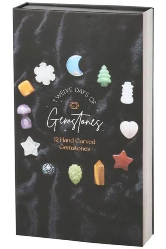 KDMD 12 Days of Christmas Shaped Crystal Advent Calendar in Black Unisex