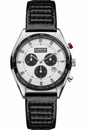 Mens Barbour International Boswell Chronograph Watch BB025WHBK