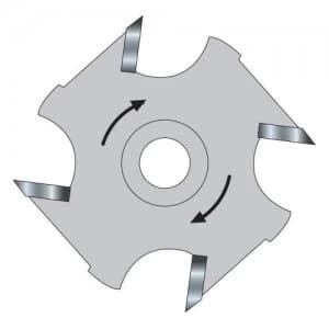 Trend Threaded Slotter Blade for 33 Series M12 Arbors 50mm 4mm M12 Thread