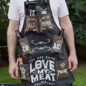 Love My Meat Mens BBQ Apron