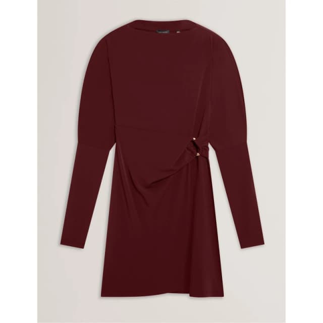 Ted Baker Womens Mini Wrap Dress Oxblood female 8 (XS)