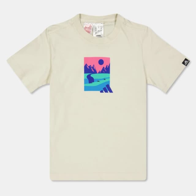 adidas Logo T Shirt Junior Regular Fit T-Shirts 7-8 Years Multi 59526282175