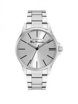 Ben Sherman Silver Dial Stainless Steel Bracelet Watch, Silver, Men