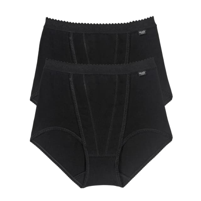 Sloggi Control maxi 2 pack Black 0004 female 20 (3XL)