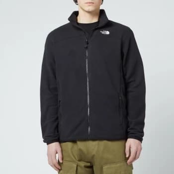 The North Face Mens 100 Glacier Full-Zip Fleece - TNF Black - M