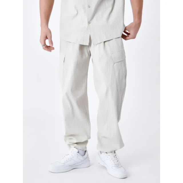 Project X Paris Wrinkled effect trousers with pockets Project X Paris Beige Male S