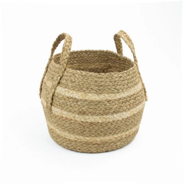 Jvl Natural Belly Basket With Handles