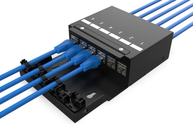 Digitus Consolidation point box. 6-port Keystone modules with intellig
