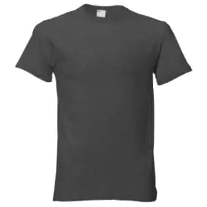 Mens Short Sleeve Casual T-Shirt (Small) (Graphite)