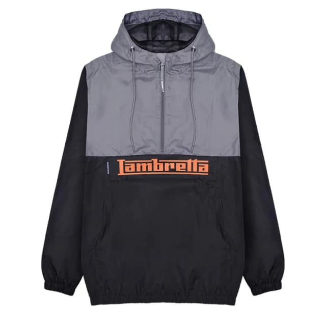 Lambretta Lambretta Men Scooter Overhead Jacket in Black Size: large Black L Male 5063703657709