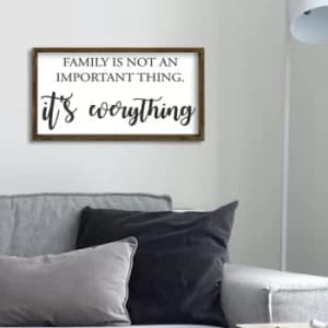 KZM317 Brown White Black Decorative Framed MDF Painting