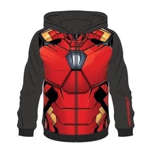 Iron Man - Sublimation Mens Small Full Length Zipper Hoodie - Multi-colour