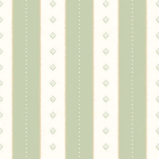 Hoopla Walls Decorative Stripe - Soft Sage 10M Wallpaper