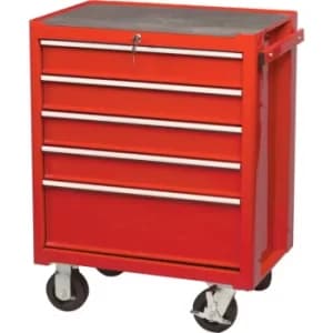 Red 5-Drawer Professional Roller Cabinet