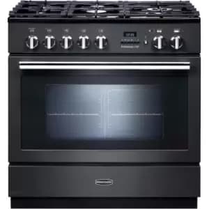 Rangemaster PROP90FXPDFFSL/C (124140) Professional PLUS FXP 90cm Cooker, Slate/Chrome