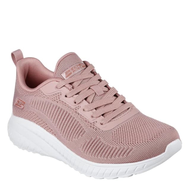 Skechers Bobs Squad Chaos - Face Off Slip On Trainers Womens Blush female 2 (35)