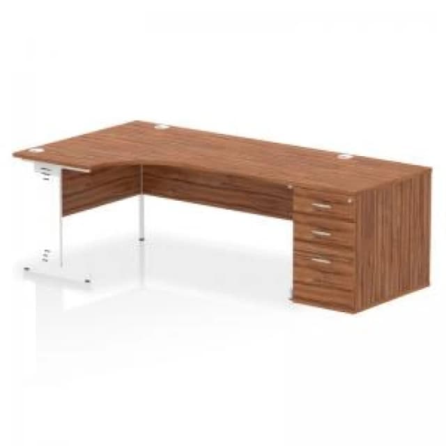 Dynamic Office Solutions Impulse 1800mm Cable Managed Left Crescent Desk Workstation I004129