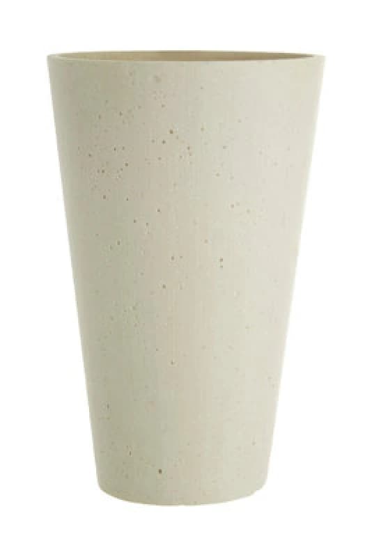 Premier Housewares Polyresin Vase White Polyresin Small Tapered Vase White