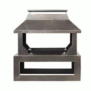 La Hacienda Stonehurst Steel Outdoor Fireplace