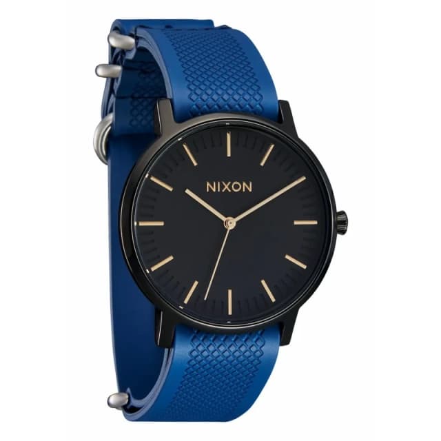 Nixon Rubber watchband Nixon FKM Nato Bleu Male 20 mm