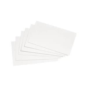 5 Star Office Record Cards Blank 5x3in 127x76mm White Pack 100