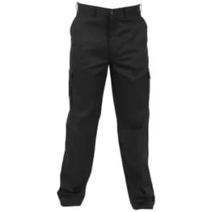 Absolute Apparel Mens Combat Workwear Trouser (30 inches long) (Black)