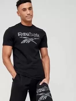Reebok ID Camo T-Shirt - Black Size M Men