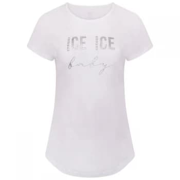 Dare2B Swarovski Embellished You're A Gem Graphic T-Sh - White