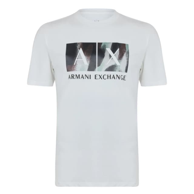 Armani Exchange Mens T-Shirt Regular Fit T-Shirts S White 52748601350