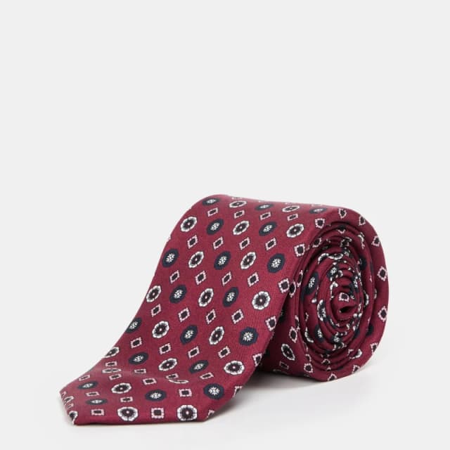 Boss Mens 6cm Tie Dark Red male One Size