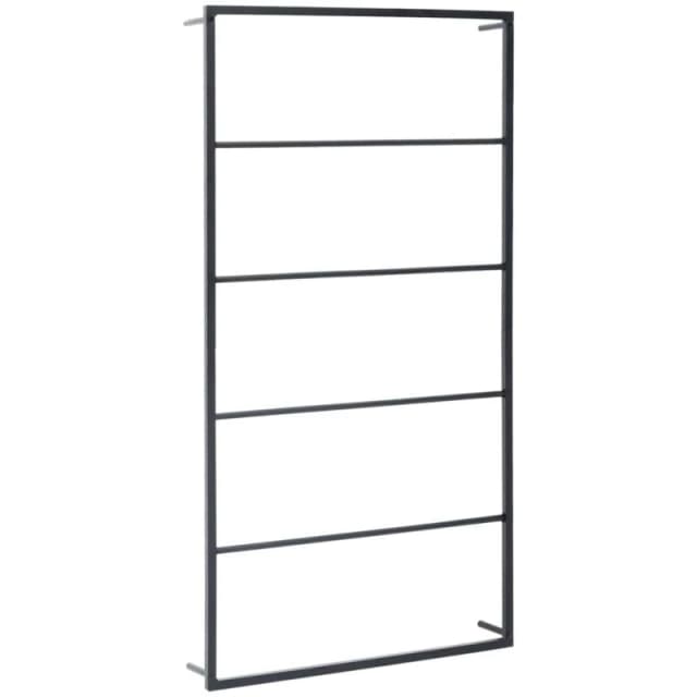 VIDAXL Towel Rack Black 60x10x116cm Steel vidaXL 8720286504192