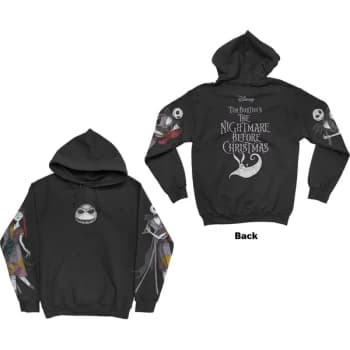 Disney - The Nightmare Before Christmas Jack & Sally Dancing Unisex Large Hoodie - Black