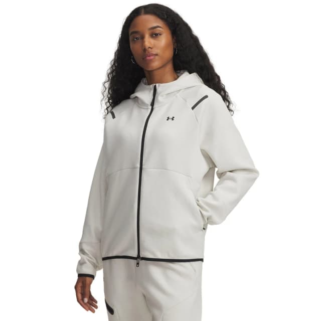 Under Armour Womens Unstoppable Full-Zip Fleece Summit White female 14 (L)