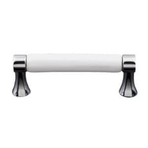 BQ White Chrome Classic Cabinet pull Pack of 1