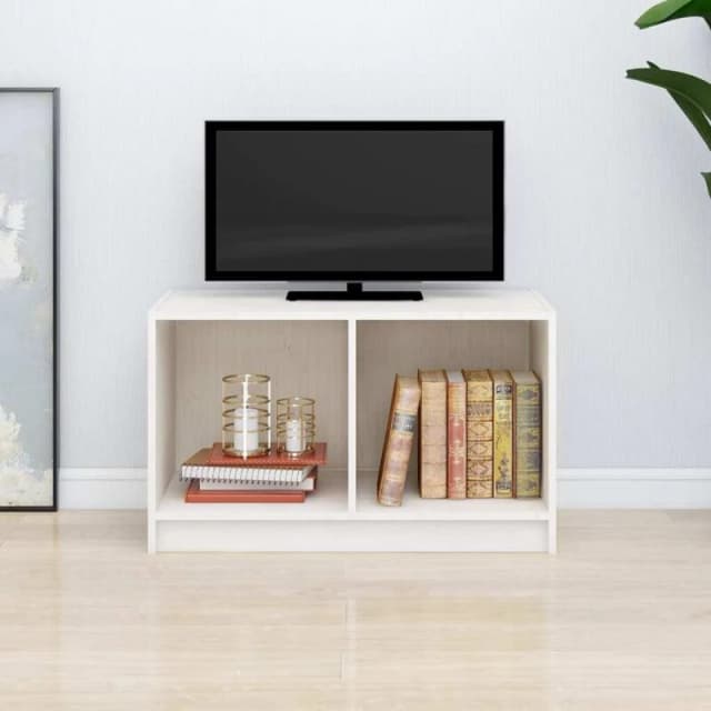 VIDAXL TV Cabinet White 70x33x42cm Solid Pinewood Vidaxl 8720286772720