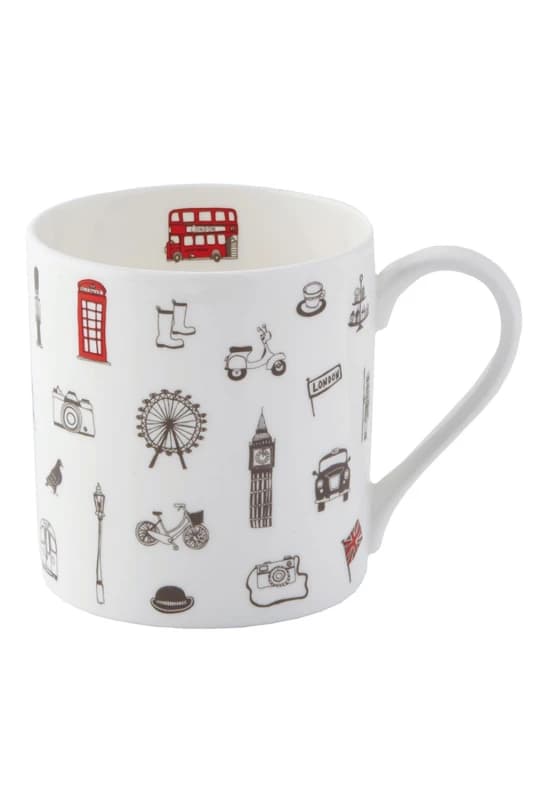 VICTORIA EggS Simply London Fine Bone China Mug Multi unisex