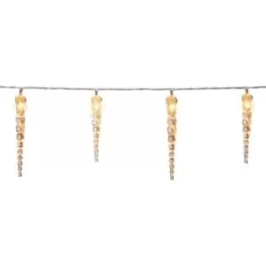 monzana Fair Lights LED Icicile Christmas Decoration Indoor & Outdoor Lighting 40 Eiszapfen warmweiß (de)