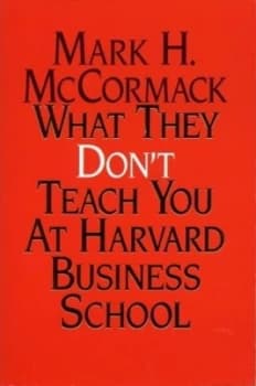 What They Dont Teach You at Harvard Business School by Mark Mccormack Paperback