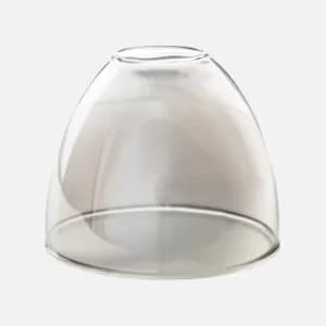 Set Of 3 Cleveland Smoke Grey Transparent Glass Shades