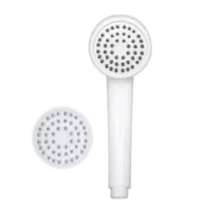 Aqualona 1 Spray White Shower Head
