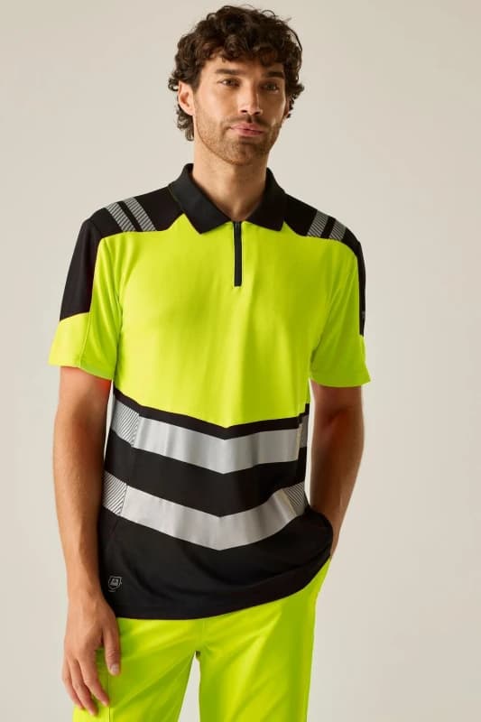 Regatta Regatta Men Hi-Vis X-PRO Polo Shirt in Lime Size: Small Lime S Male 5063019884813