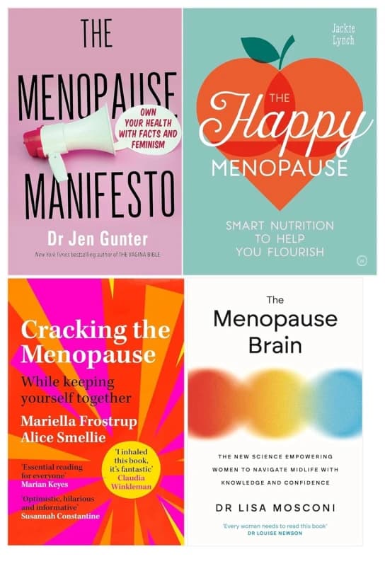 Menopause 4 Books Collection Set - Non Fiction - Paperback Mariella Frostrup & Alice Smellie & Dr. Lisa Mosconi & Jackie Lynch & Jen Gunter Books