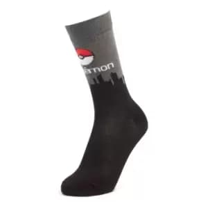 Mens Pokemon Skyline Socks - Black - UK 8-11