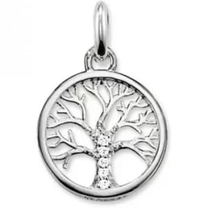 Ladies Thomas Sabo Sterling Silver Karma Beads Tree of Life Pendant