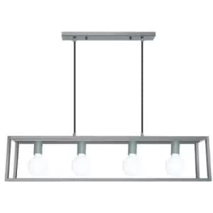 Italux Lighting - Italux Sigalo - Industrial And Retro Hanging Pendant Grey 4 Light , E27