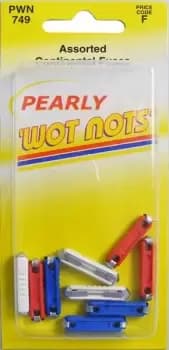 Fuses - Continental - Assorted - Pack Of 10 (8A/16A/25A) PWN749 WOT-NOTS