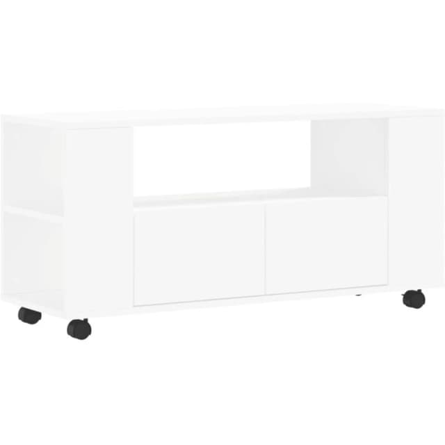 Vidaxl TV Cabinet White 102X34.5X43cm Engineered Wood, White 833742